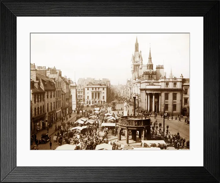 Framed Print : Union Street, Aberdeen - probably 1920s Framed Print : Union Street, Aberdeen - probably 1920s