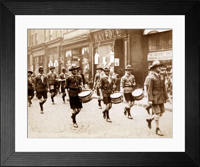 Framed Print : Boy Scouts on parade in Liverpool Framed Print : Boy Scouts on parade in Liverpool
