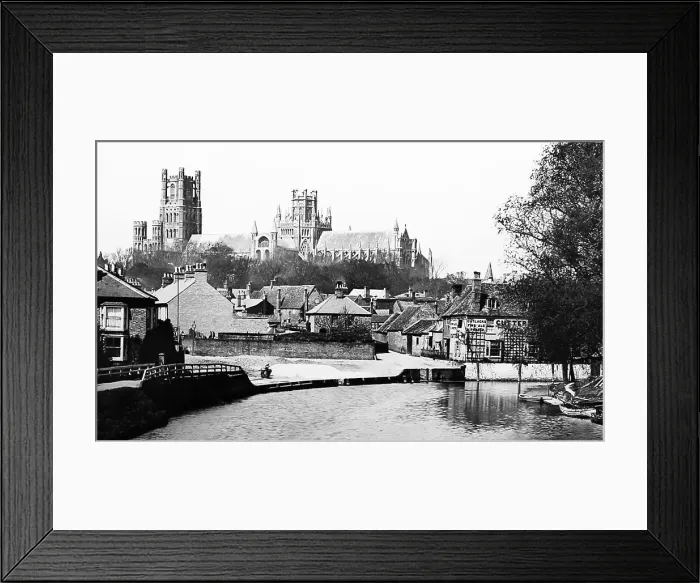 Framed Print : Ely Cathedral - Victorian period Framed Print : Ely Cathedral - Victorian period