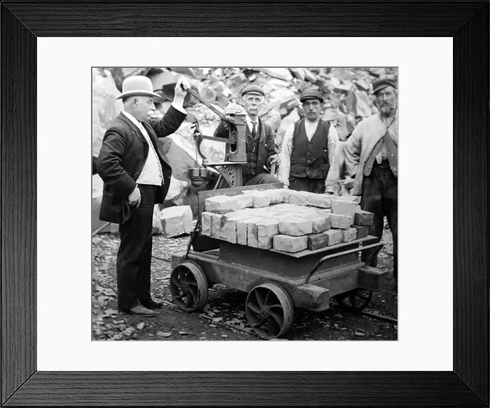Framed Print : Stone quarry railway wagon Framed Print : Stone quarry railway wagon