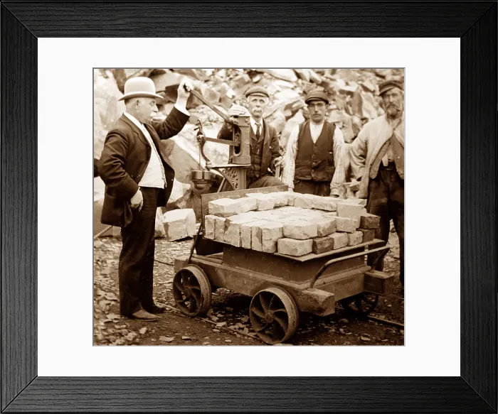 Framed Print : Stone quarry railway wagon Framed Print : Stone quarry railway wagon