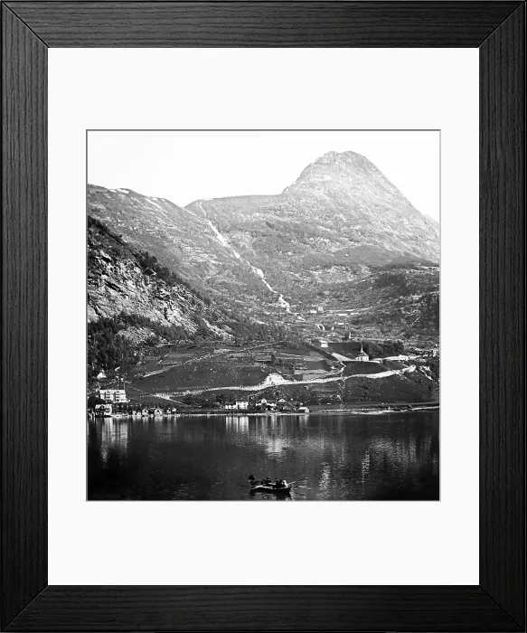 Framed Print : Gieranger Fjord, Norway - early 1900s Framed Print : Gieranger Fjord, Norway - early 1900s