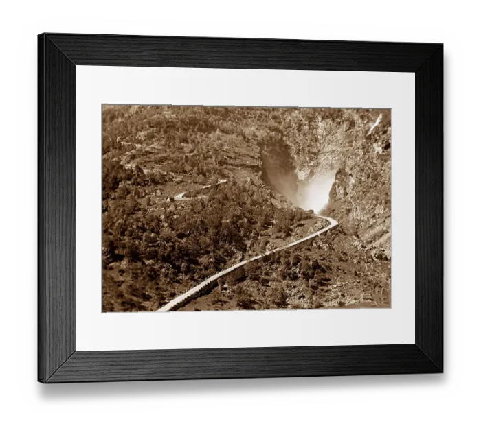 Framed Print : Naerodal zig zag road, Stalheim, Norway