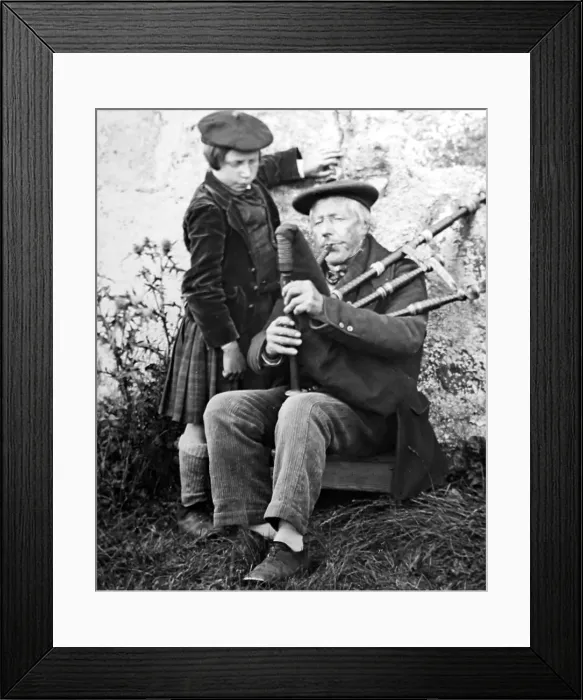 Framed Print : The first lesson - Victorian period Framed Print : The first lesson - Victorian period
