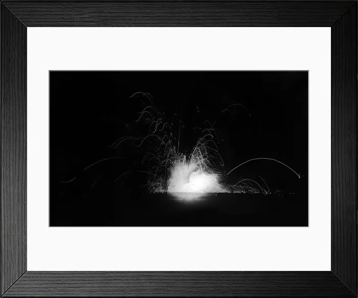 Framed Print : WW1 - German Star shell bursting, Ploegsteert Framed Print : WW1 - German Star shell bursting, Ploegsteert