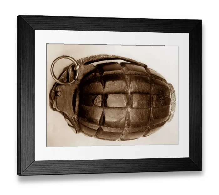 Framed Print : Mills hand grenade Framed Print : Mills hand grenade