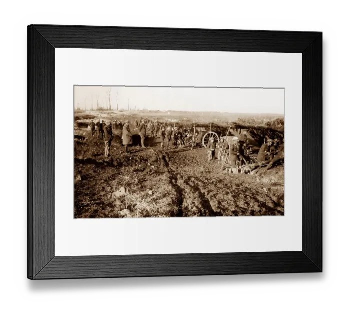 Framed Print : Field Battery, 26th May 1917