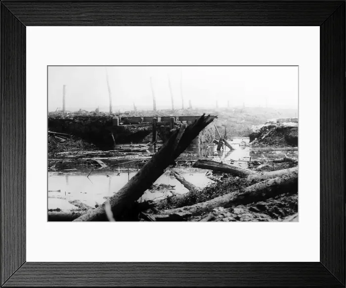 Framed Print : WW1 - Battle of Ypres - The canal at Boezinge Framed Print : WW1 - Battle of Ypres - The canal at Boezinge