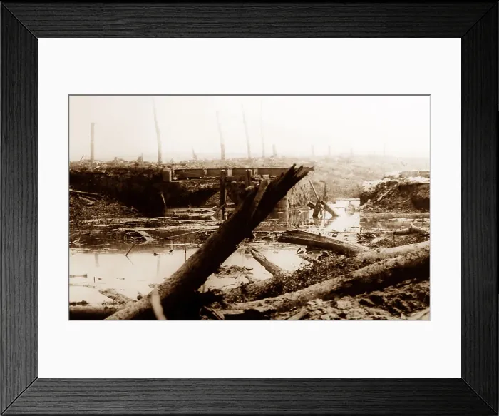 Framed Print : Battle of Ypres Canal at Boesinge Boesinghe, 6th August 1917 Framed Print : Battle of Ypres Canal at Boesinge Boesinghe, 6th August 1917
