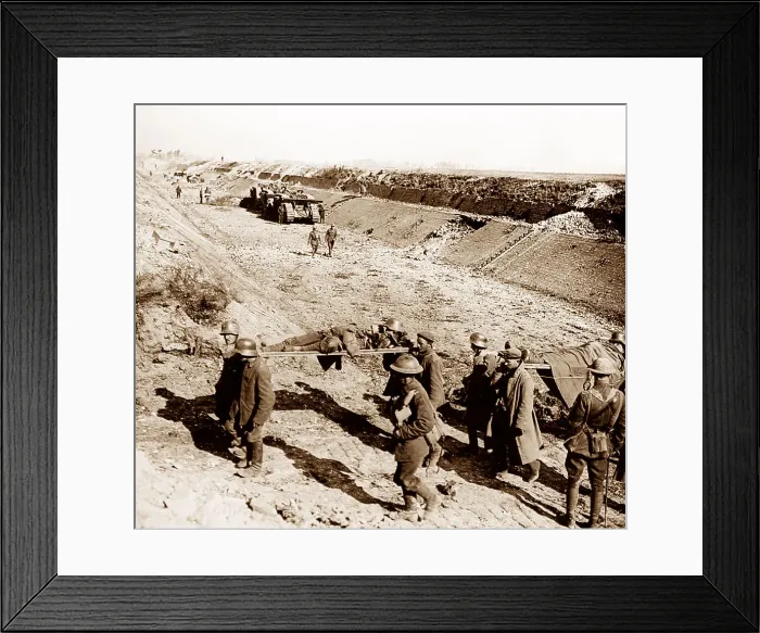 Framed Print : Battle of Canal du Nord, Tanks of A Company 7th Framed Print : Battle of Canal du Nord, Tanks of A Company 7th