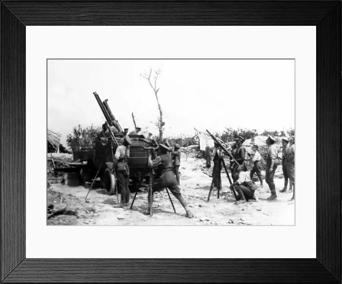 Framed Print : WW1 - 13 pounder anti-aircraft gun on a Thorneycroft Framed Print : WW1 - 13 pounder anti-aircraft gun on a Thorneycroft