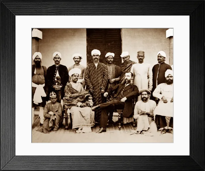 Framed Print : Court officials, India Framed Print : Court officials, India