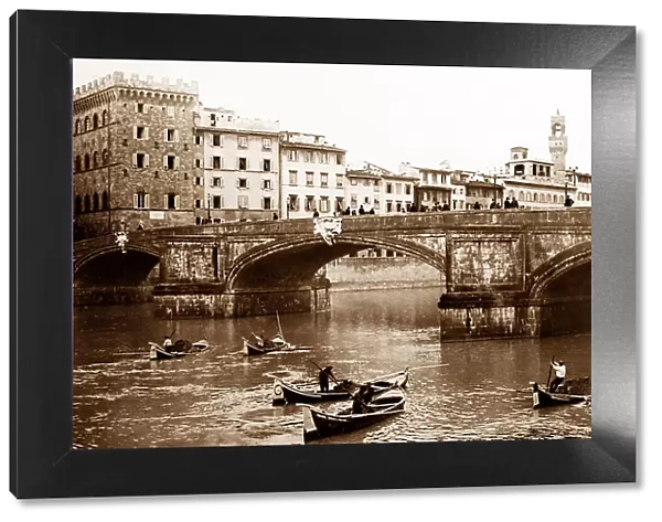 Ponte Santa Trinita, Florence, Italy - Victorian period