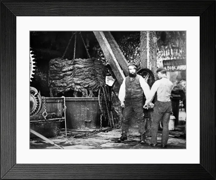 Framed Print : Linen manufacture, Bleaching house Framed Print : Linen manufacture, Bleaching house