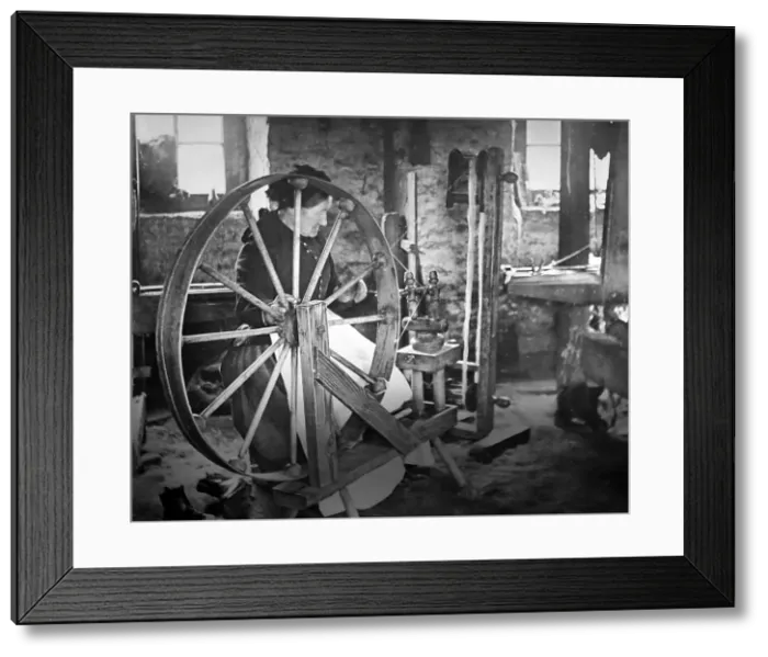 Framed Print : Linen manufacture, Pirn wheel Framed Print : Linen manufacture, Pirn wheel