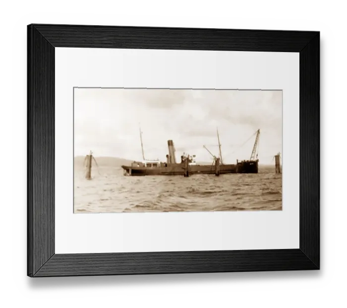 Framed Print : Scapa Flow, salvage boat Framed Print : Scapa Flow, salvage boat