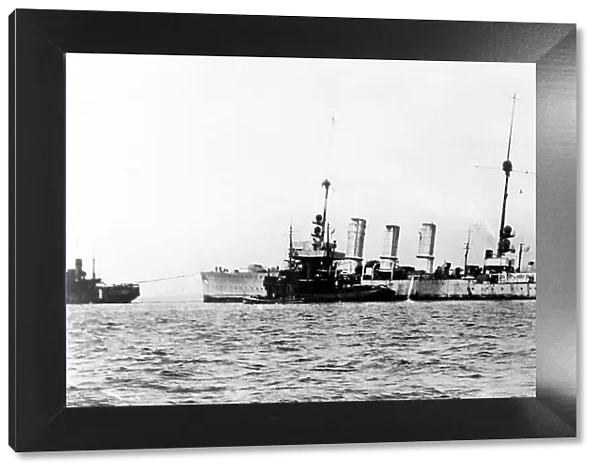German Battle Cruiser Nuremburg re-floated