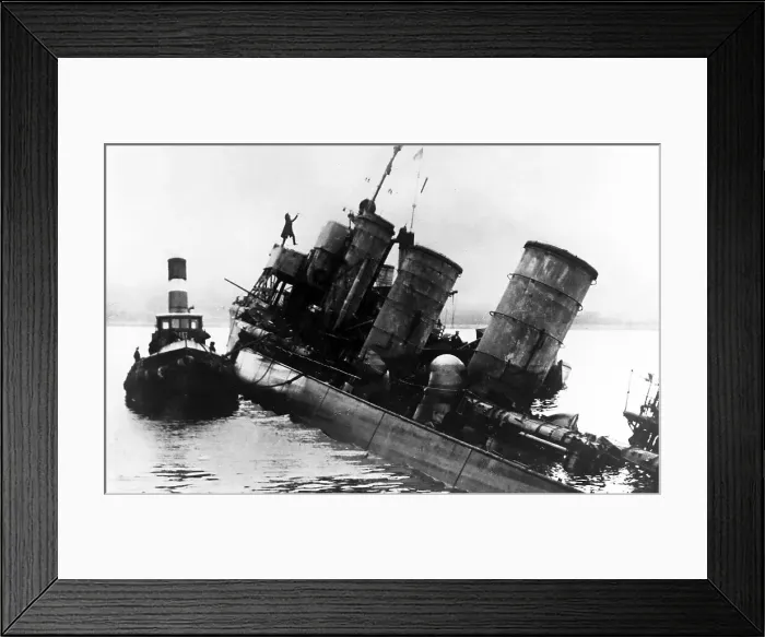 Framed Print : Salvaging German Destroyer G102, Scapa Flow, Orkney Framed Print : Salvaging German Destroyer G102, Scapa Flow, Orkney