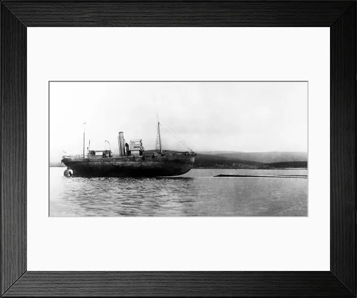 Framed Print : The whaler Ramna stranded on German Battle Cruiser Framed Print : The whaler Ramna stranded on German Battle Cruiser