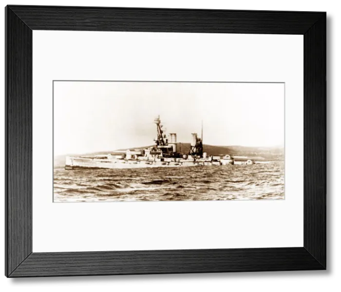 Framed Print : Scapa Flow, Battleship Bayern sinking at 2pm Framed Print : Scapa Flow, Battleship Bayern sinking at 2pm
