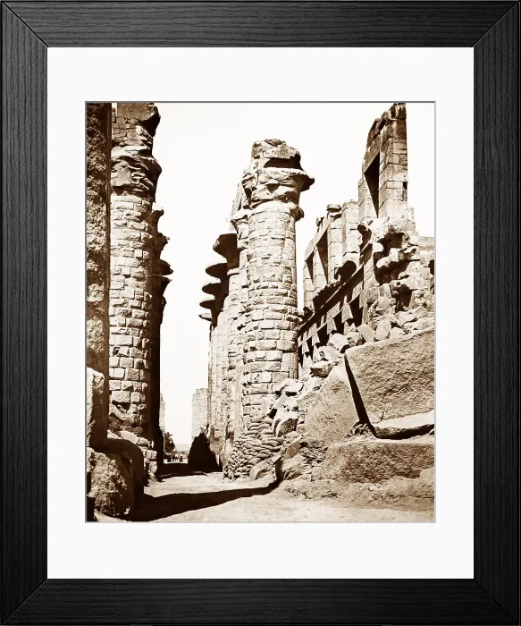 Framed Print : The Great Hall, Karnak, Egypt, Victorian period