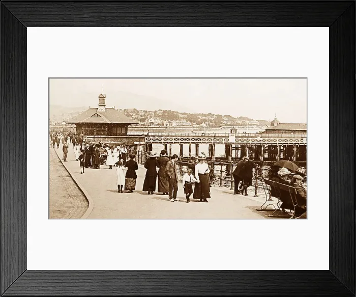 Framed Print : Dunoon Esplanade and Pier, Scotland Framed Print : Dunoon Esplanade and Pier, Scotland