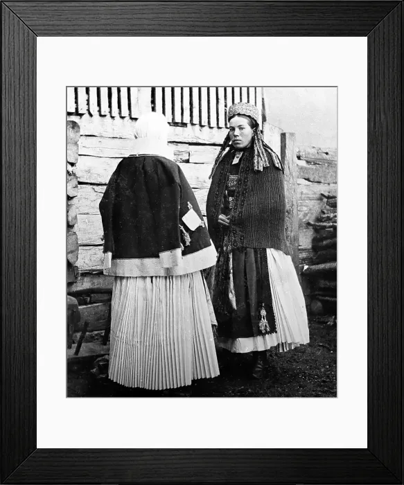 Framed Print : Magyr women, Budapest, Hungary, Victorian period Framed Print : Magyr women, Budapest, Hungary, Victorian period