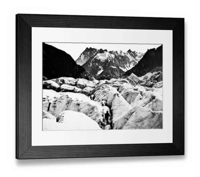 Framed Print : Mer de Glace, Mont Blanc, France, Victorian period Framed Print : Mer de Glace, Mont Blanc, France, Victorian period