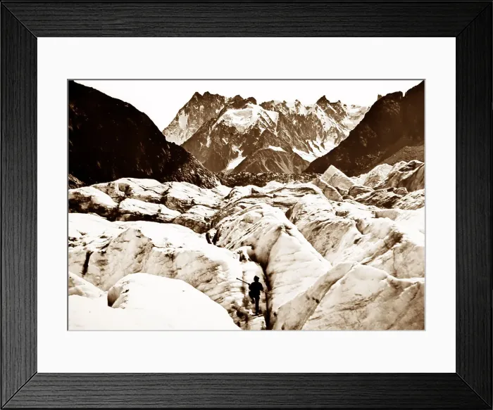 Framed Print : Mer de Glace, Mont Blanc Framed Print : Mer de Glace, Mont Blanc