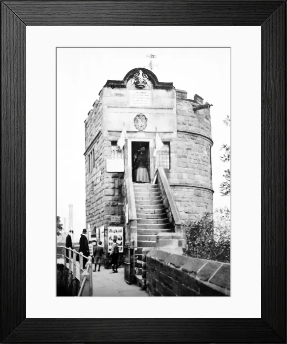 Framed Print : King Charles Watch Tower, City Walls, Chester, early 1900s Framed Print : King Charles Watch Tower, City Walls, Chester, early 1900s