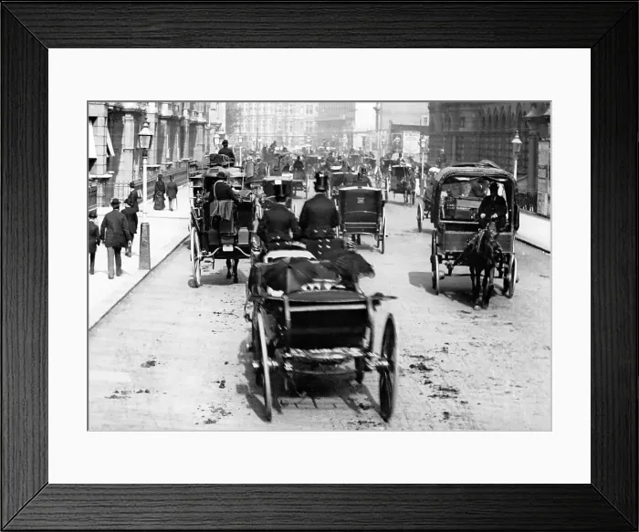 Framed Print : Victoria Street, London, Victorian period Framed Print : Victoria Street, London, Victorian period