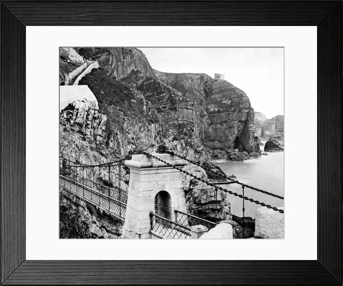 Framed Print : Bridge to South Stack Lighthouse, Anglesey, Wales Framed Print : Bridge to South Stack Lighthouse, Anglesey, Wales