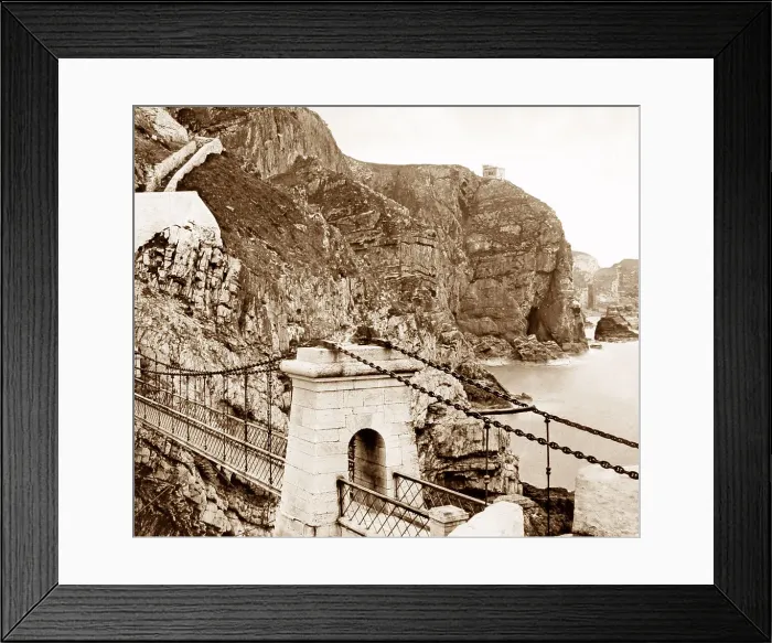 Framed Print : Bridge to South Stack Lighthouse near Holyhead Framed Print : Bridge to South Stack Lighthouse near Holyhead