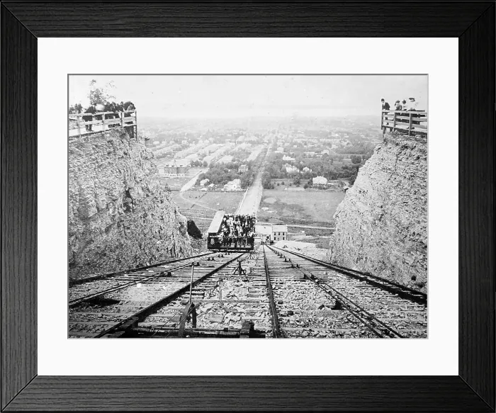 Framed Print : The Hamilton Incline Railway also known as