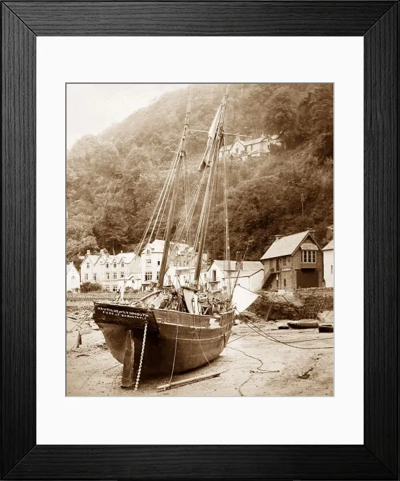 Framed Print : Nautilus fishing boat, Lynmouth Framed Print : Nautilus fishing boat, Lynmouth