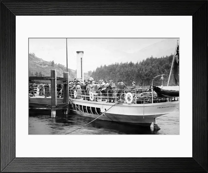 Framed Print : Steamer Sir Walter Scott on at Stronachlachar Framed Print : Steamer Sir Walter Scott on at Stronachlachar