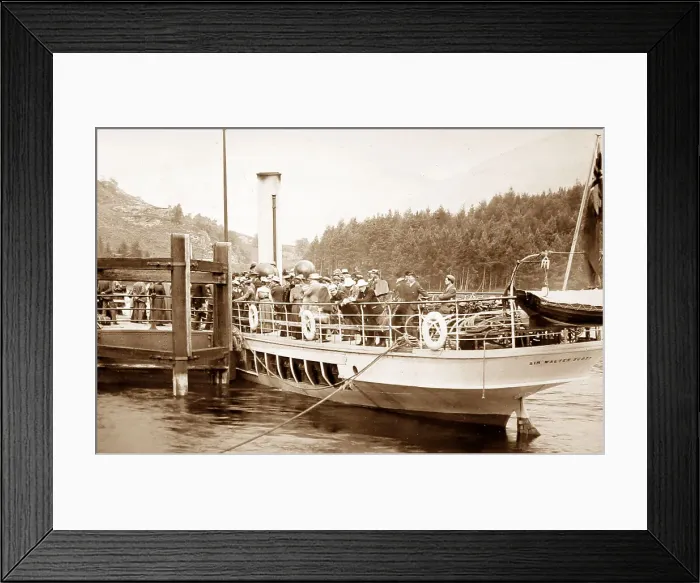 Framed Print : Sir Walter Scott steamer at Stronachlachar Pier Framed Print : Sir Walter Scott steamer at Stronachlachar Pier