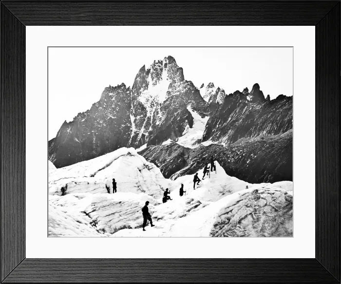 Framed Print : Mer de Glace, Mont Blanc, Victorian period Framed Print : Mer de Glace, Mont Blanc, Victorian period