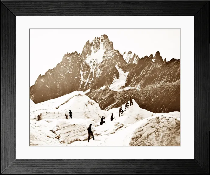 Framed Print : Mer de Glace, Mont Blanc Framed Print : Mer de Glace, Mont Blanc