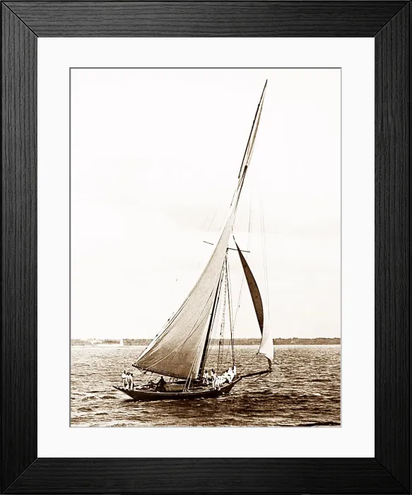 Framed Print : Racing yacht Valkyrie, Victorian period Framed Print : Racing yacht Valkyrie, Victorian period