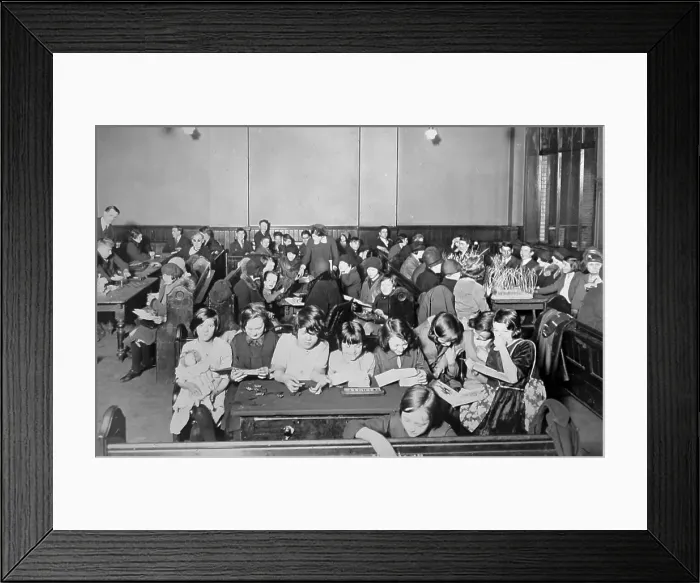 Framed Print : Children at a Cripples Guild meeting, probably 1930s Framed Print : Children at a Cripples Guild meeting, probably 1930s