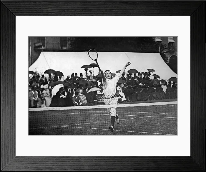 Framed Print : Lewis at a lawn tennis championships, Victorian period Framed Print : Lewis at a lawn tennis championships, Victorian period
