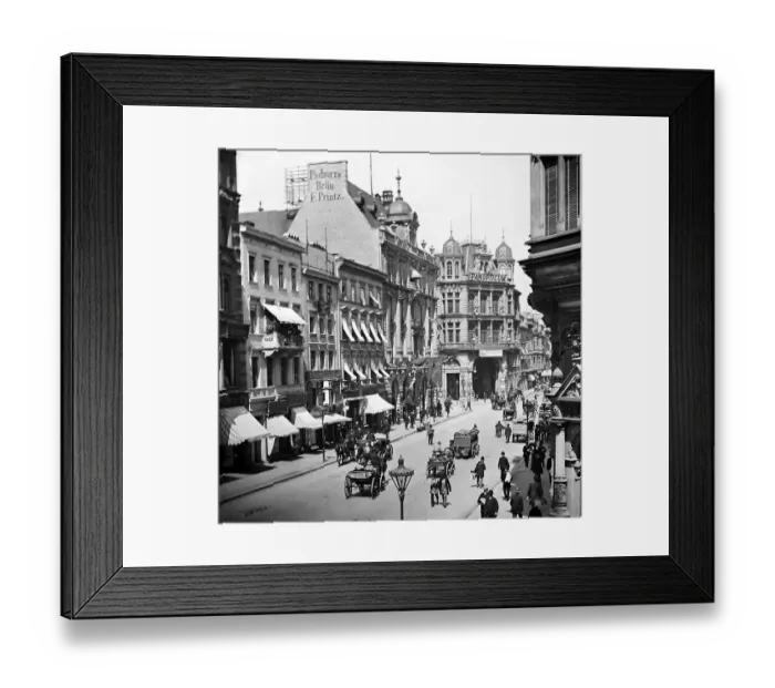 Framed Print : Frederick Street, Berlin, Germany Framed Print : Frederick Street, Berlin, Germany