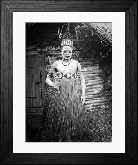 Framed Print : A Nkimbo tribesman, Africa, Victorian period Framed Print : A Nkimbo tribesman, Africa, Victorian period