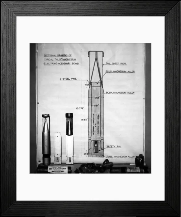 Framed Print : Incendiary devices, ARP training exercise during WW2 Framed Print : Incendiary devices, ARP training exercise during WW2
