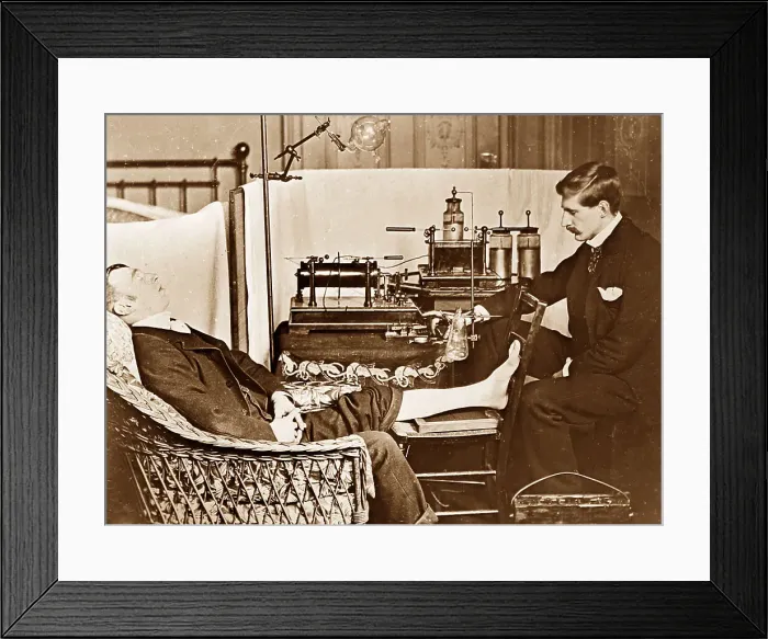 Framed Print : Early x-ray equipment in the laboratory of Henry Framed Print : Early x-ray equipment in the laboratory of Henry