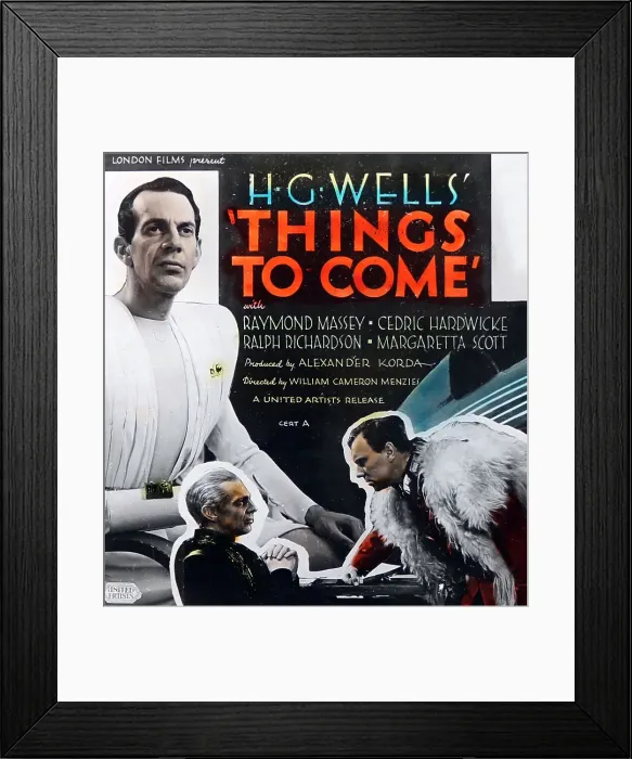 Framed Print : Cinema advertisement for Things to Come, 1936 Framed Print : Cinema advertisement for Things to Come, 1936