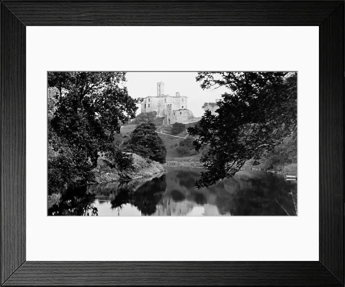 Framed Print : Warkworth Castle, Victorian period Framed Print : Warkworth Castle, Victorian period