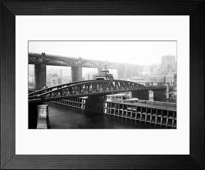 Framed Print : Newcastle upon Tyne bridges, Victorian period Framed Print : Newcastle upon Tyne bridges, Victorian period