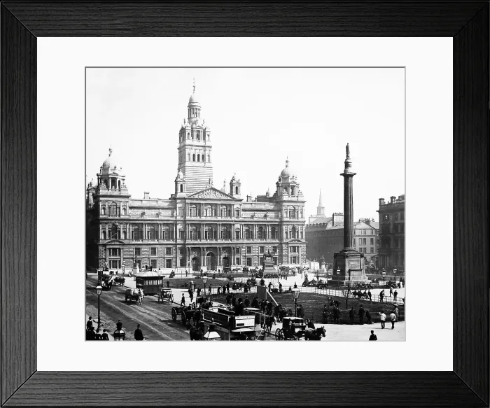 Framed Print : George Square, Glasgow, Victorian period Framed Print : George Square, Glasgow, Victorian period